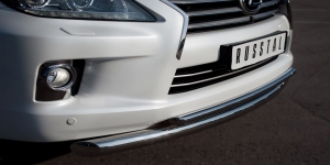 Lexus LX 570 2012 Защита переднего бампера d76/42  (дуга) LLXZ-000862